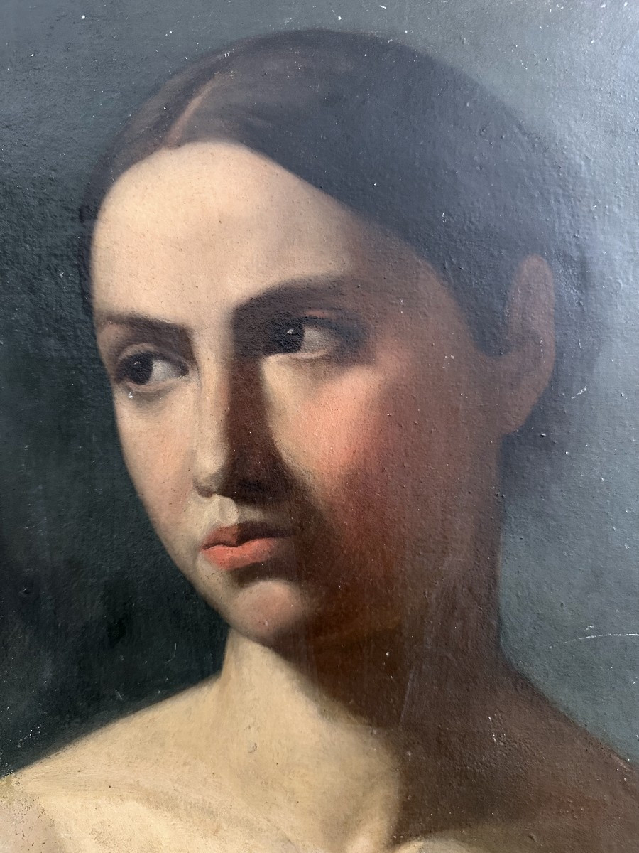 "french School, 19th Century, Bust Of A Woman"-photo-3