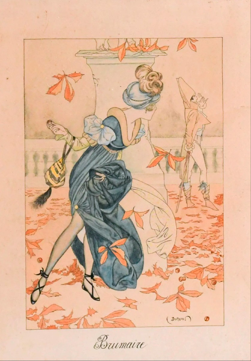 "durieux, Four Watercolors, Ventôse, Prairial, Vendémiaire, Brumaire-photo-1