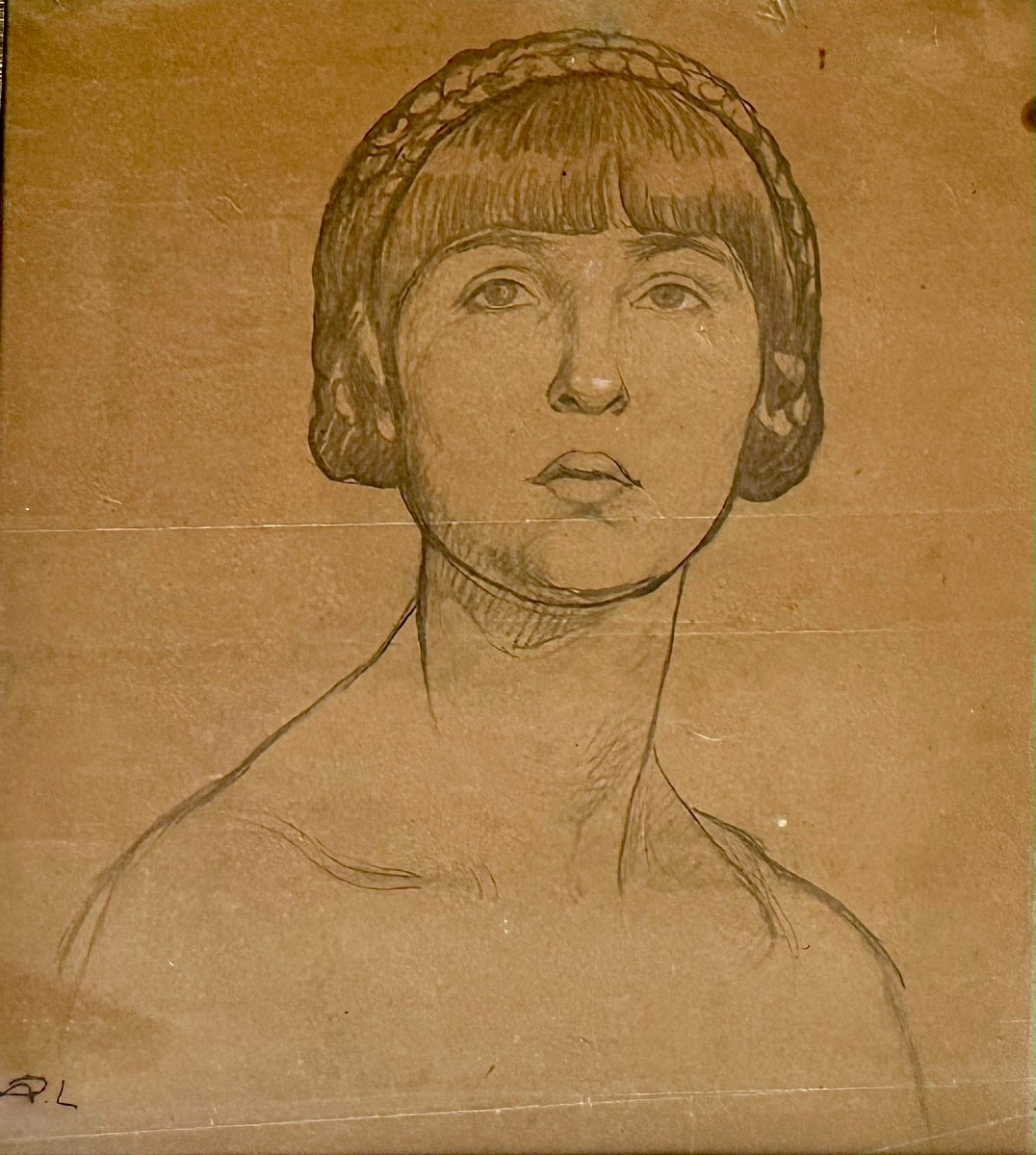 "LAURENS Paul Albert, Portrait de femme"-photo-2