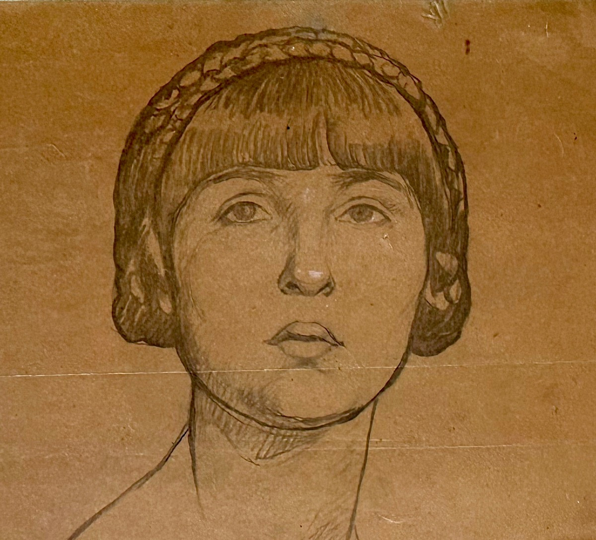 "LAURENS Paul Albert, Portrait de femme"-photo-3