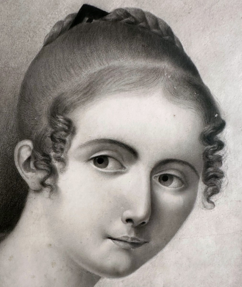 "elisa Roy, Portrait Of A Young Woman, Drawing"-photo-1