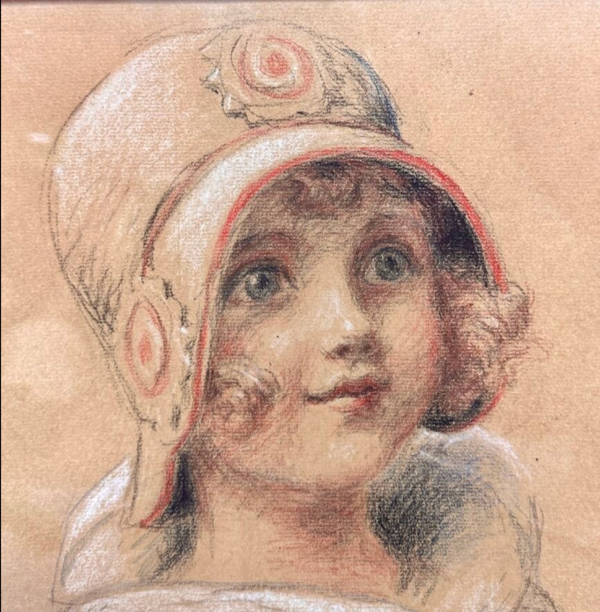 VINCENT-ANGLADE Henri, Portrait de jeune fille-photo-3