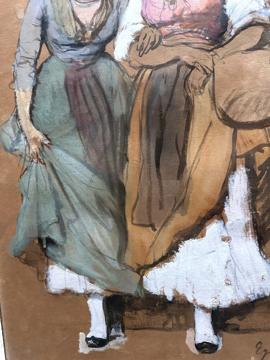 "BLAAS Eugen Alfons de, Gouache et aquarelle"-photo-2