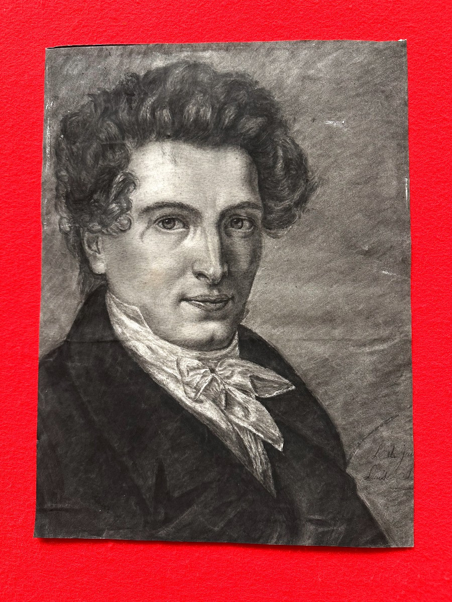 Louise Basbayon Du Maine, Portrait Of Monsieur Basbayon Du Maine, 1845-photo-2