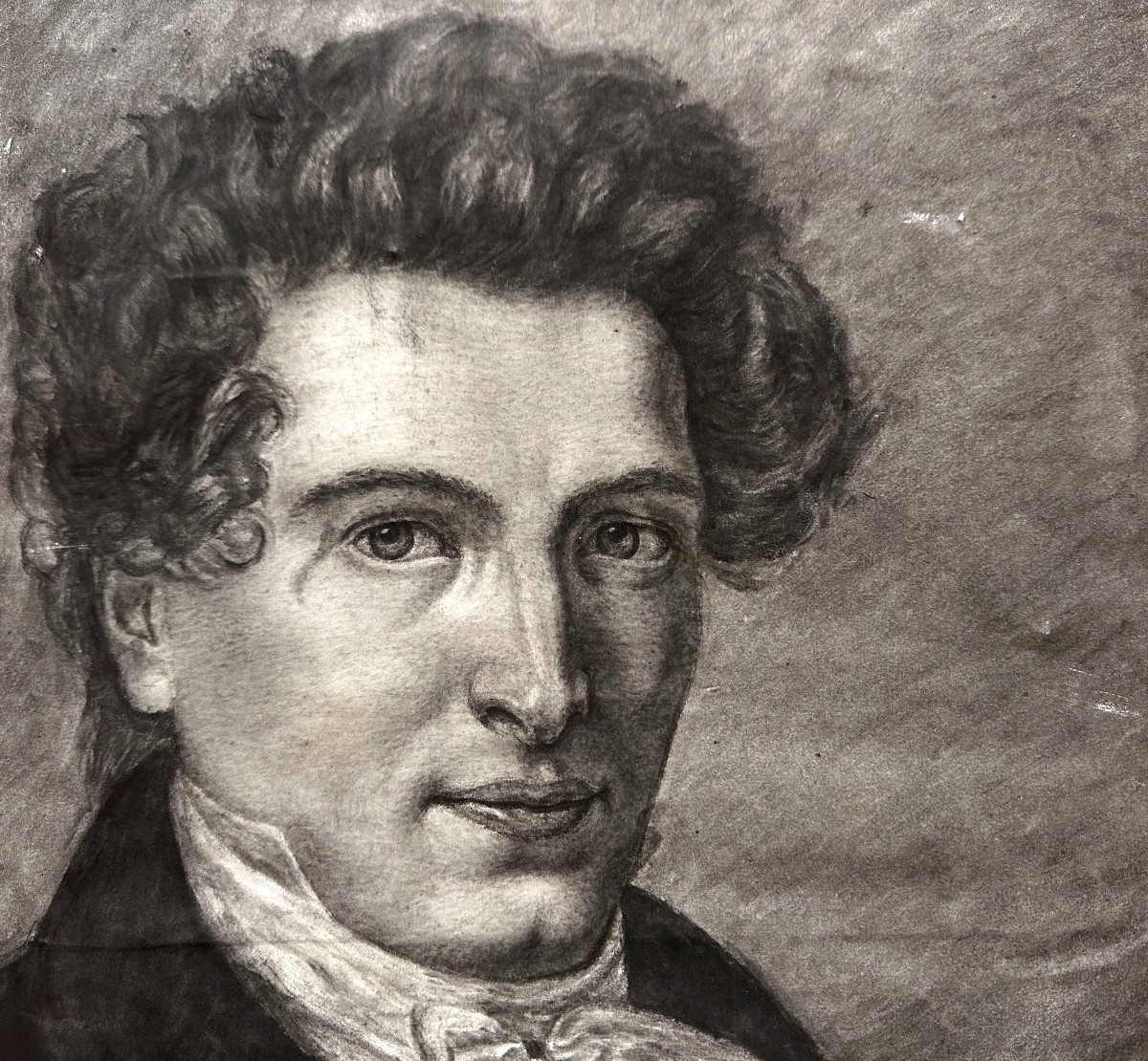 Louise Basbayon Du Maine, Portrait Of Monsieur Basbayon Du Maine, 1845-photo-3