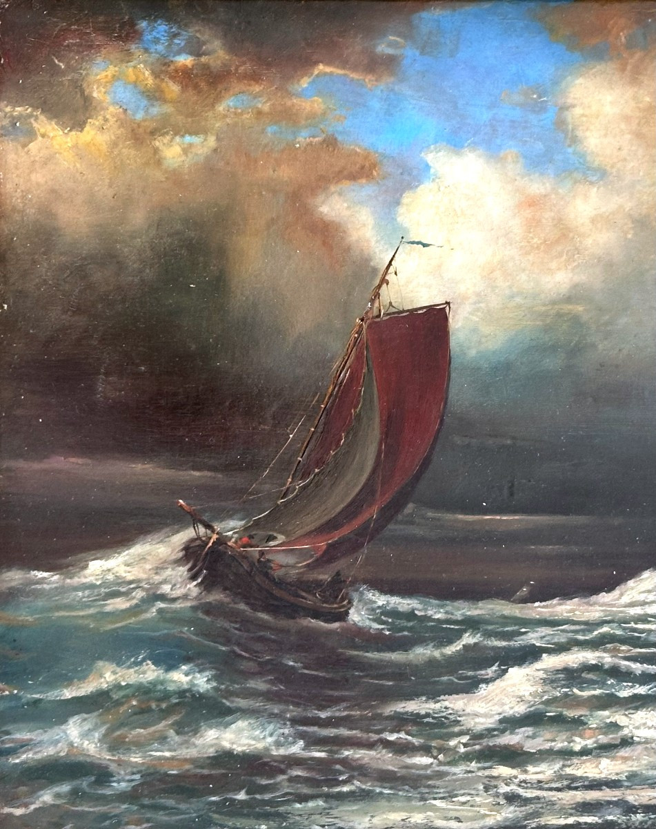 François-etienne Musin, Stormy Weather, Difficult Landing, 1870-photo-4