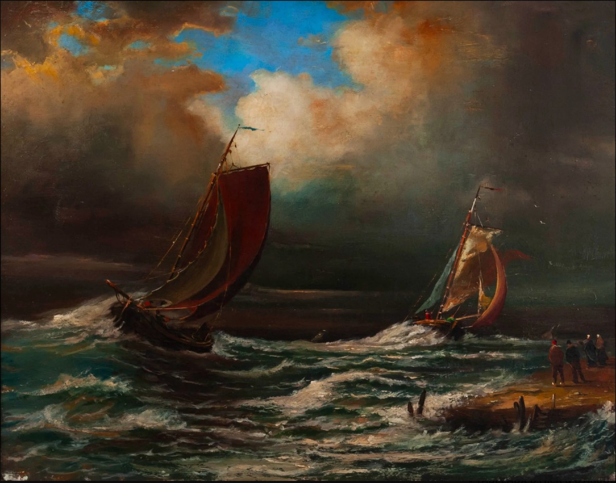 François-etienne Musin, Stormy Weather, Difficult Landing, 1870