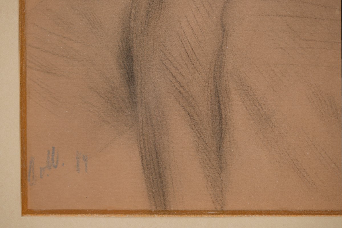 According To Josef Kriehuber, Drawing, Young Schoolboy, Late 19th Century.-photo-3