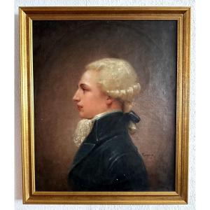 "auguste Jean Baptiste Paquier-sarrasin, Portrait Of A Gentleman"