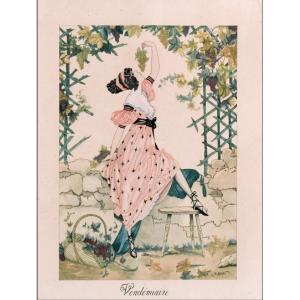 "DURIEUX, Aquarelle Vendémiaire"