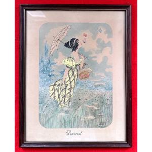 "DURIEUX, aquarelle Prairial"