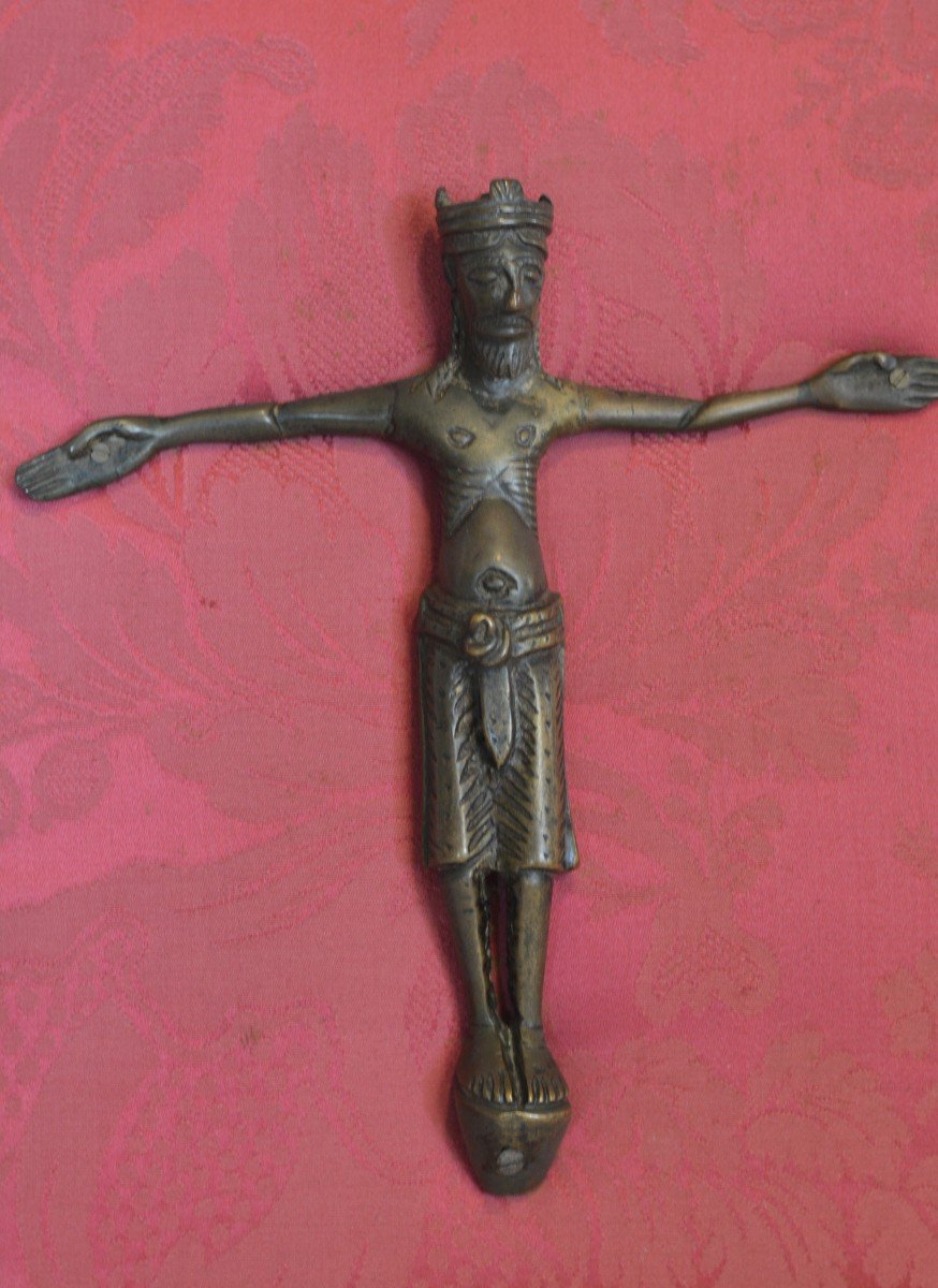 Christ En Bronze XIIIème Siècle-photo-2