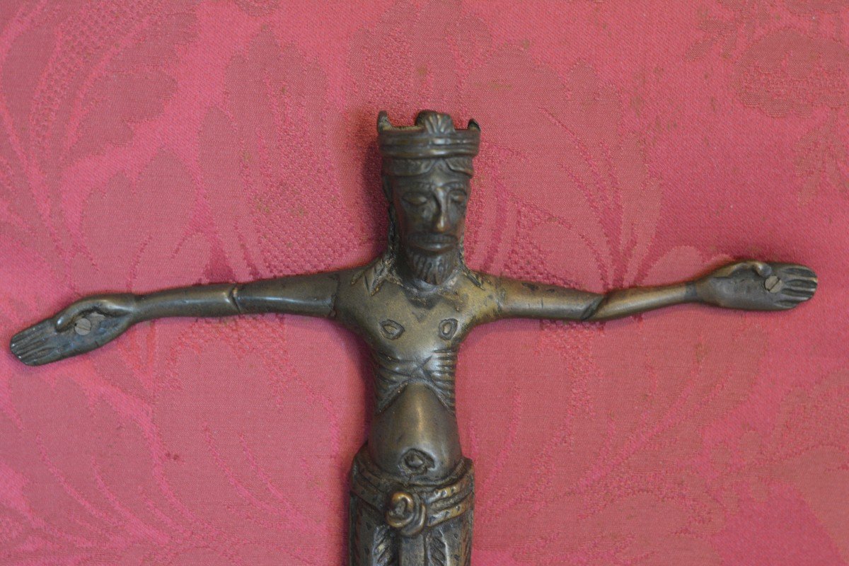 Christ En Bronze XIIIème Siècle-photo-3