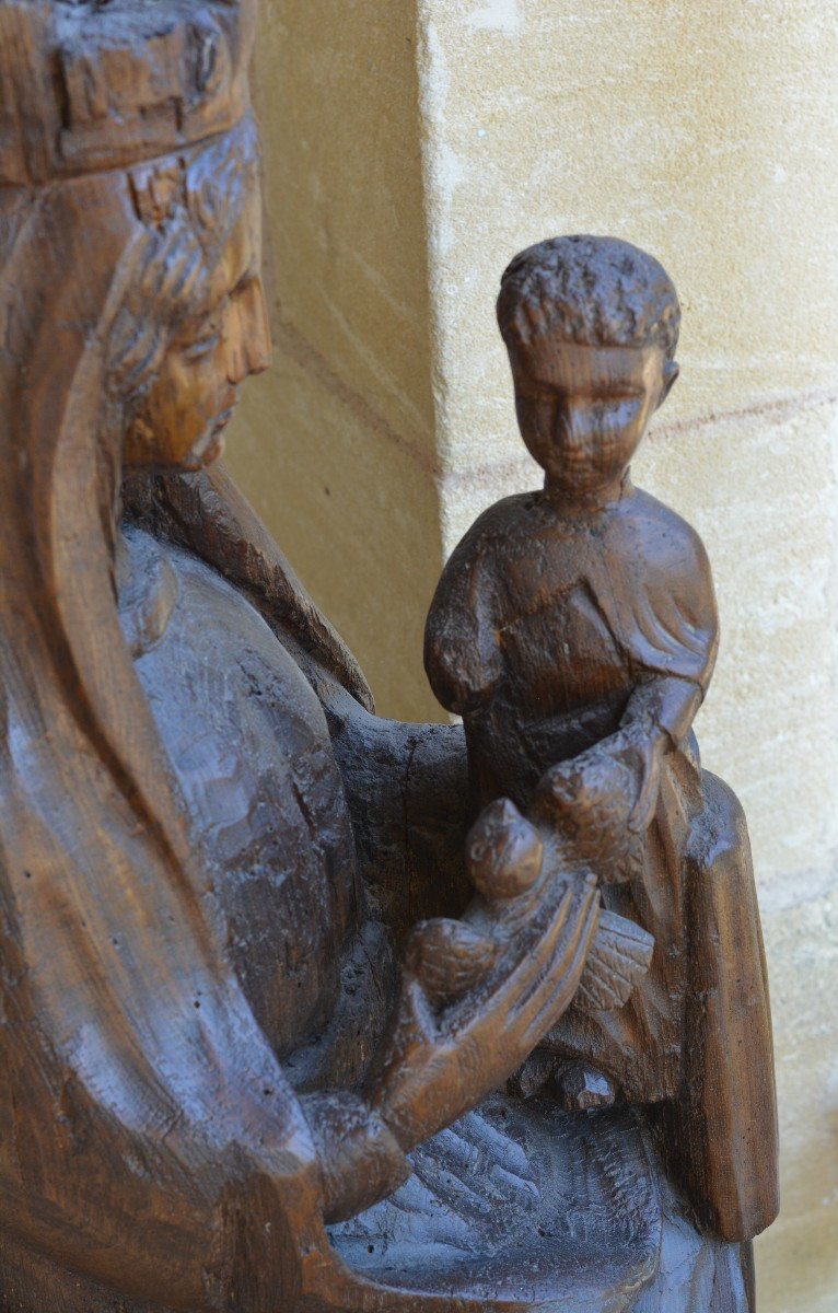 Vierge en majesté 14ème siècle-photo-3