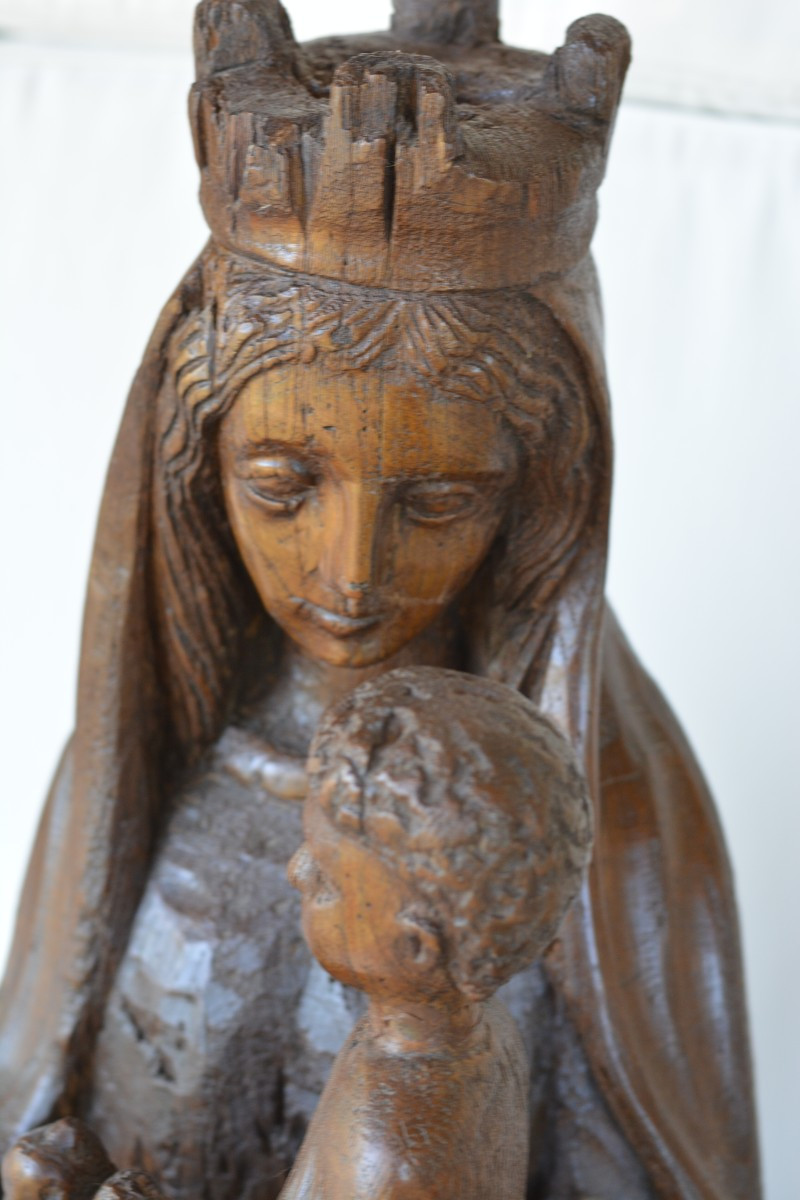 Vierge en majesté 14ème siècle-photo-2