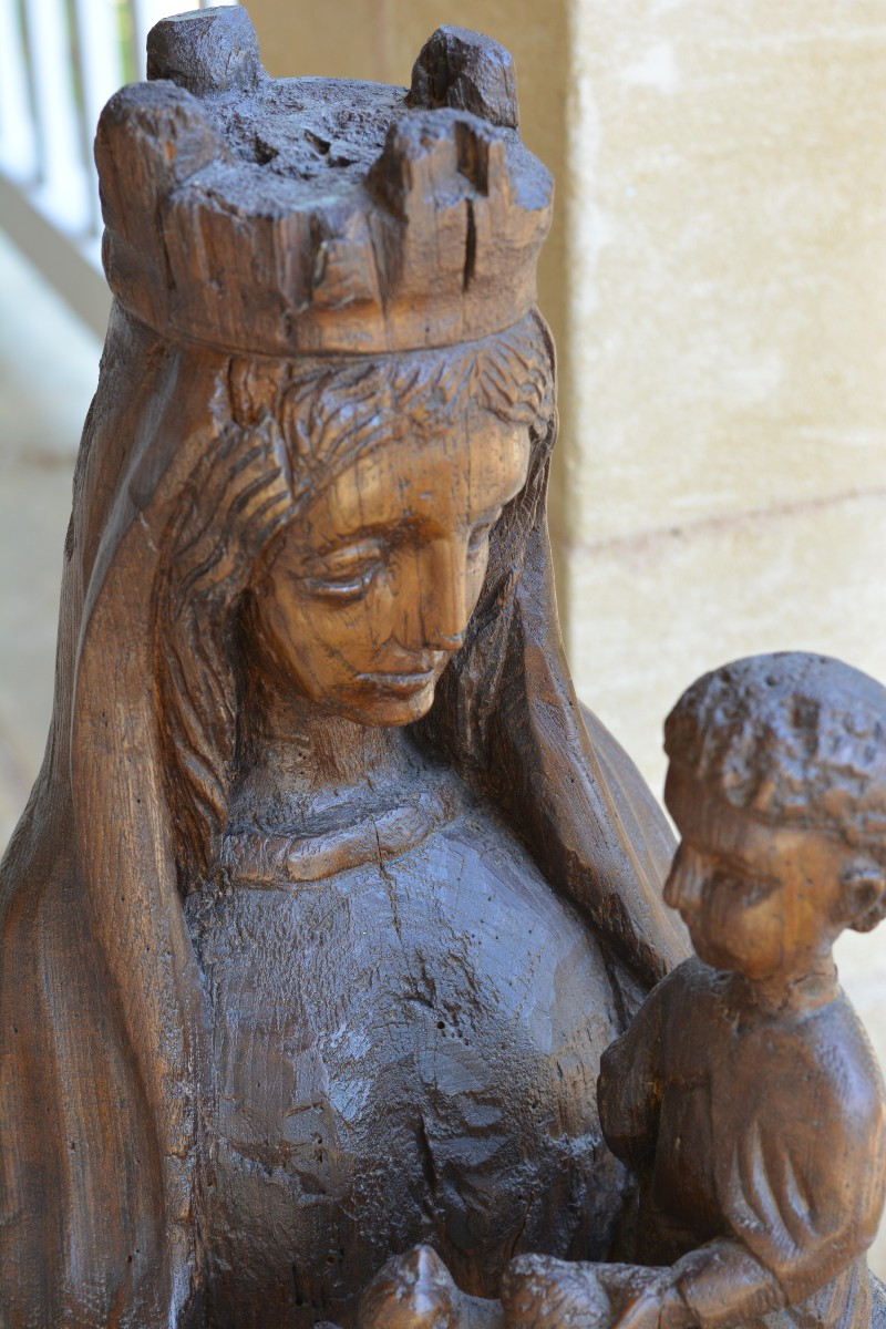 Vierge en majesté 14ème siècle-photo-5