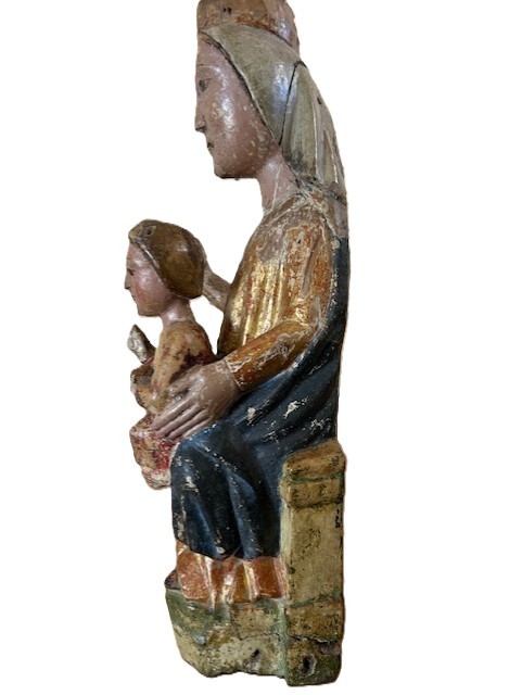 Vierge en majesté 13ème siècle-photo-3