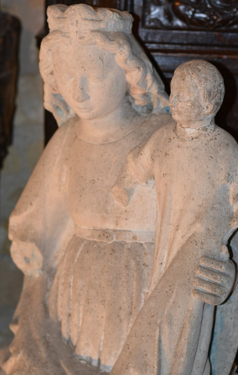 Virgin And Child, 14th Century-photo-4
