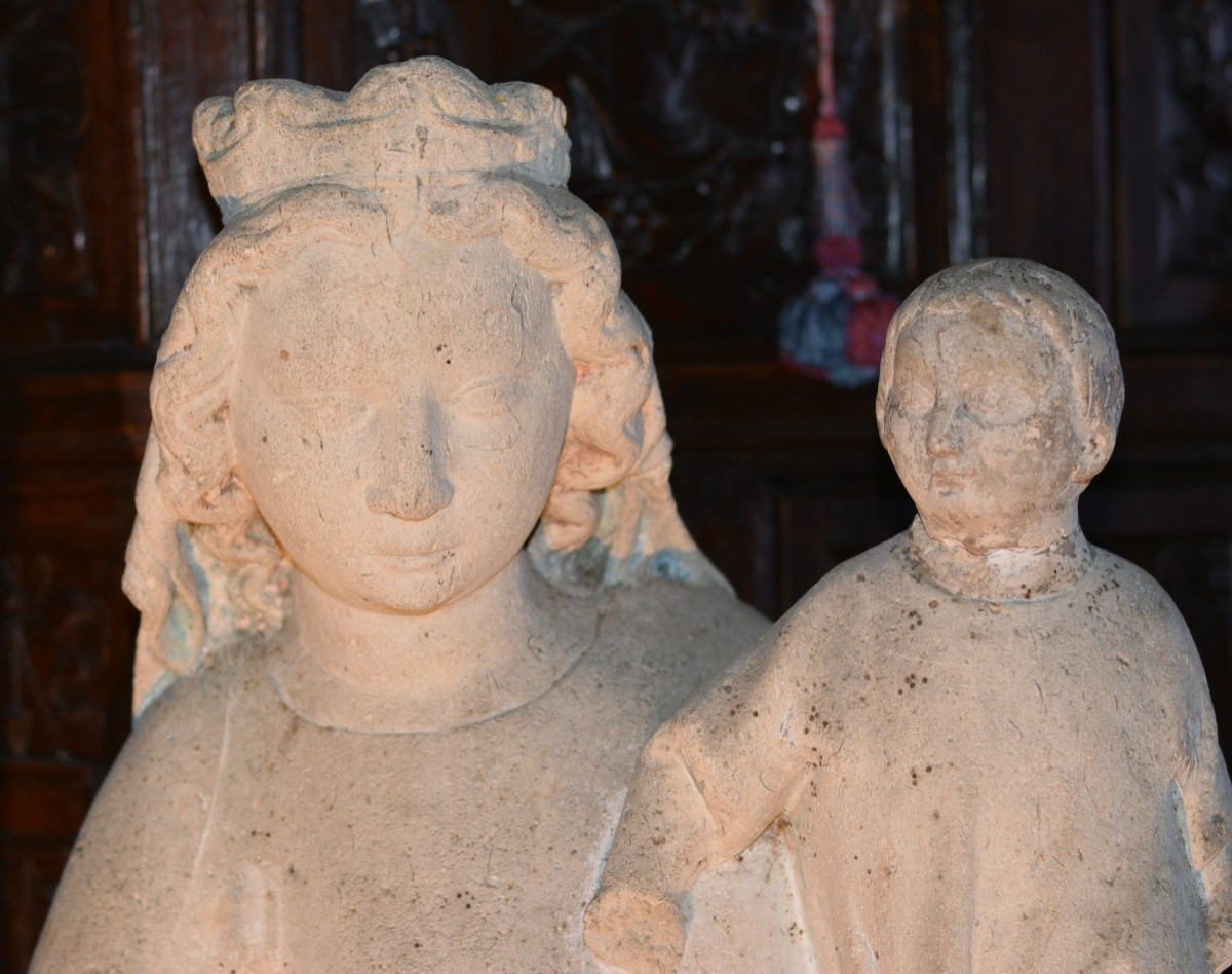 Virgin And Child, 14th Century-photo-2