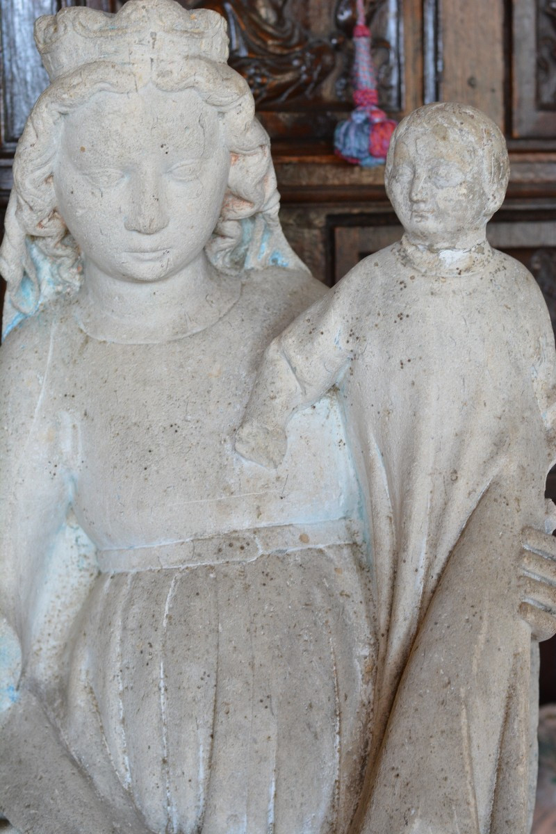 Virgin And Child, 14th Century-photo-4