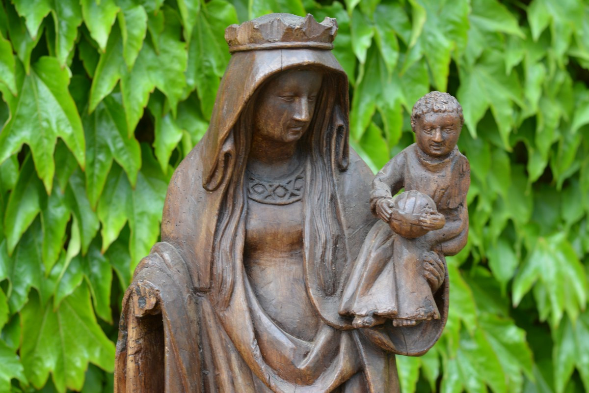 Madonna And Child 15th Century-photo-3