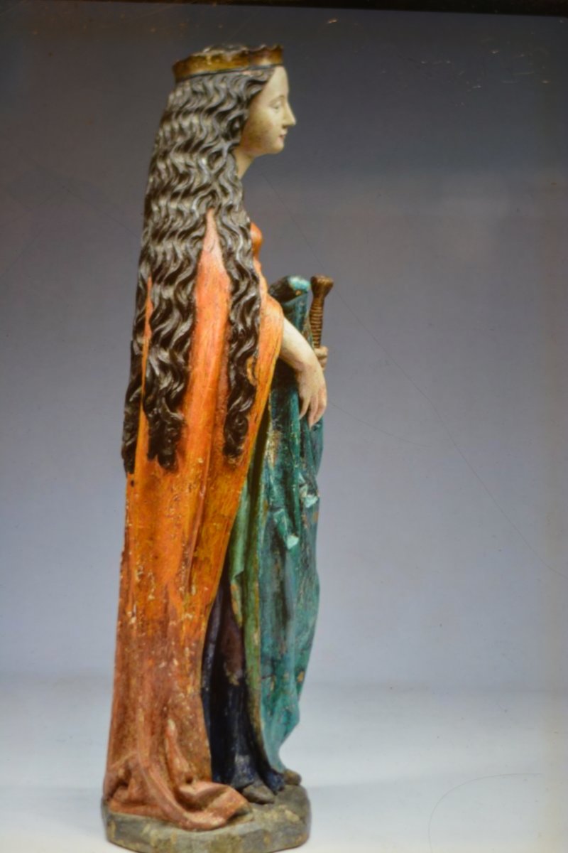 Saint Catherine Of Alexandria 16th Century-photo-4