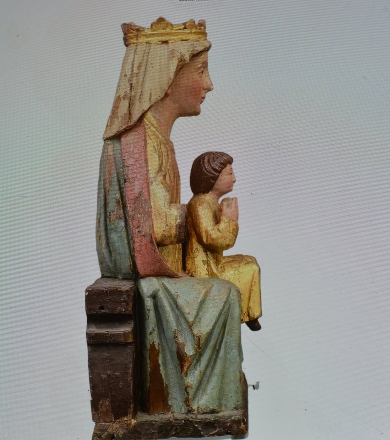 Virgin And Child, 14th Century-photo-3
