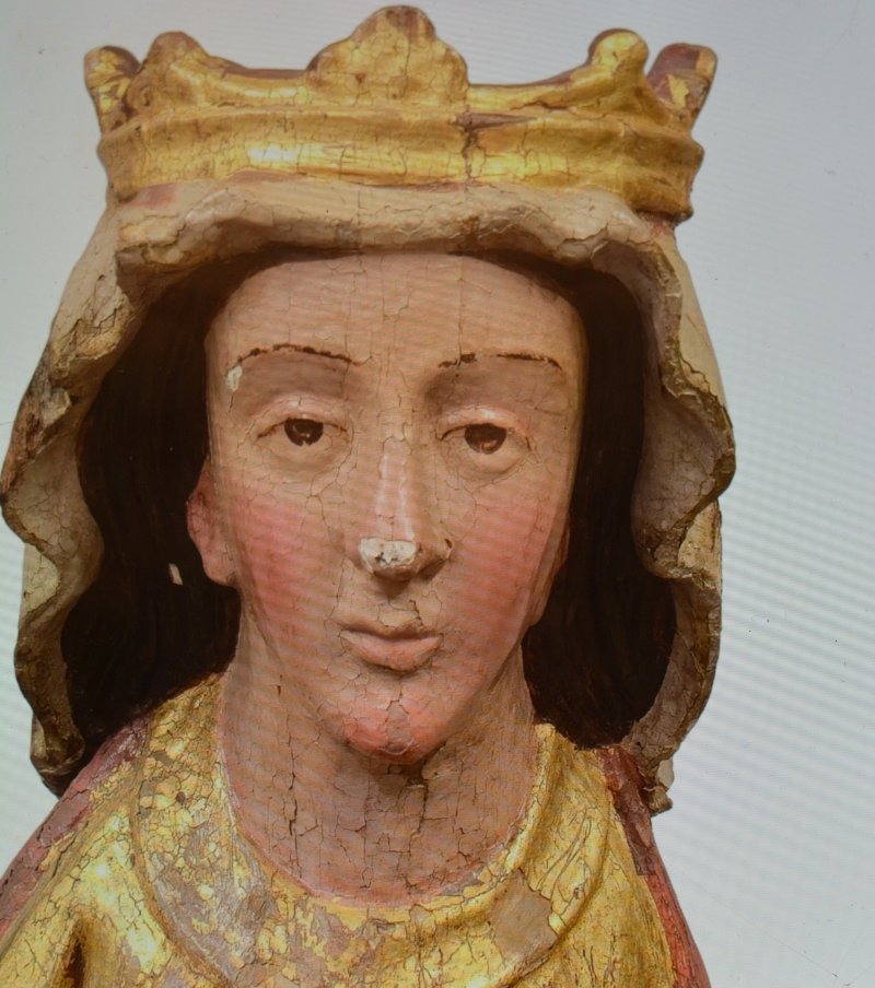 Virgin And Child, 14th Century-photo-4