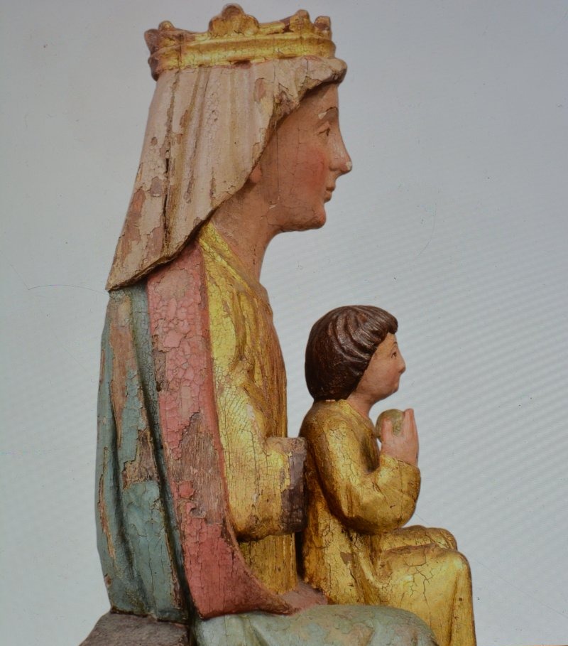 Virgin And Child, 14th Century-photo-6