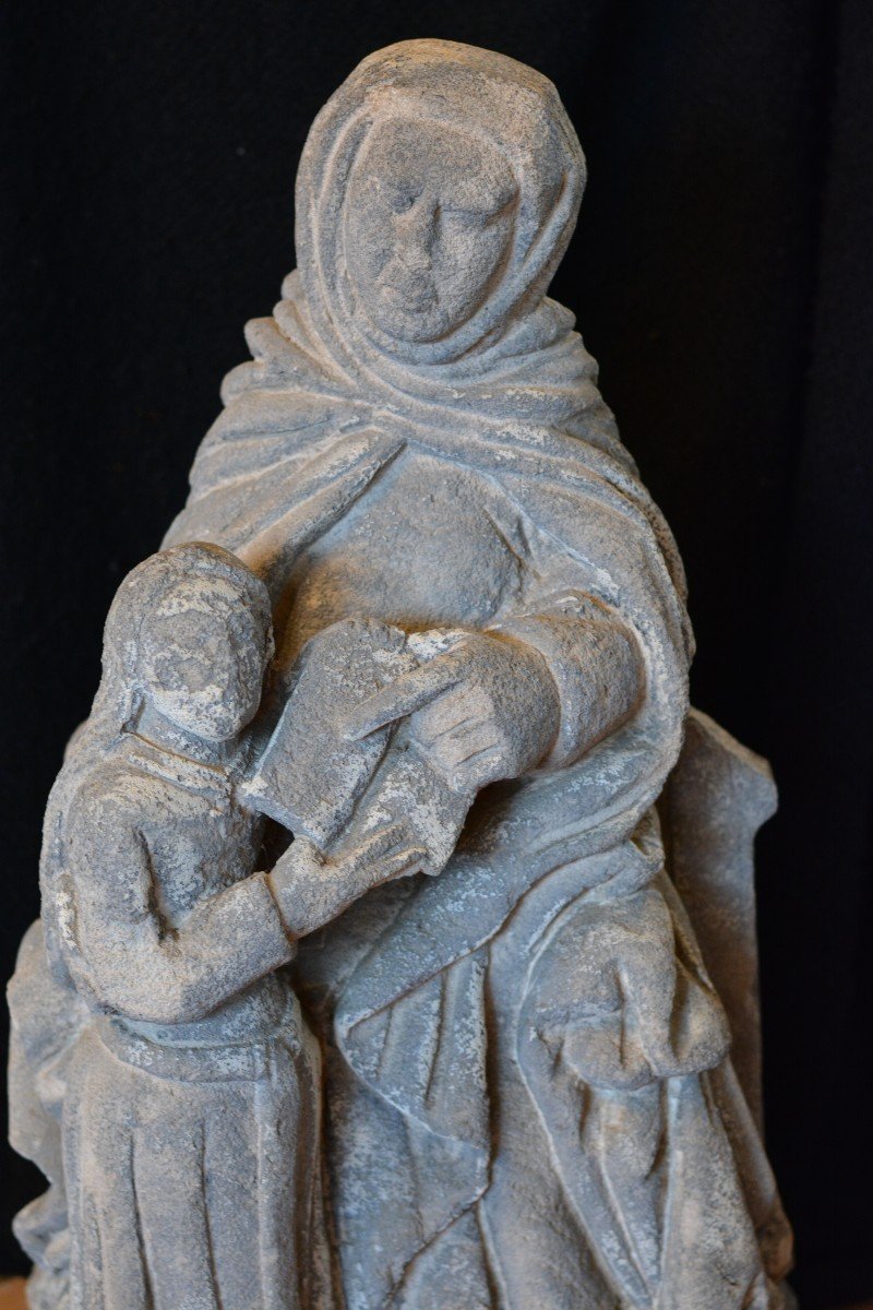 Saint Anne Educator In Stone 16th Century-photo-2