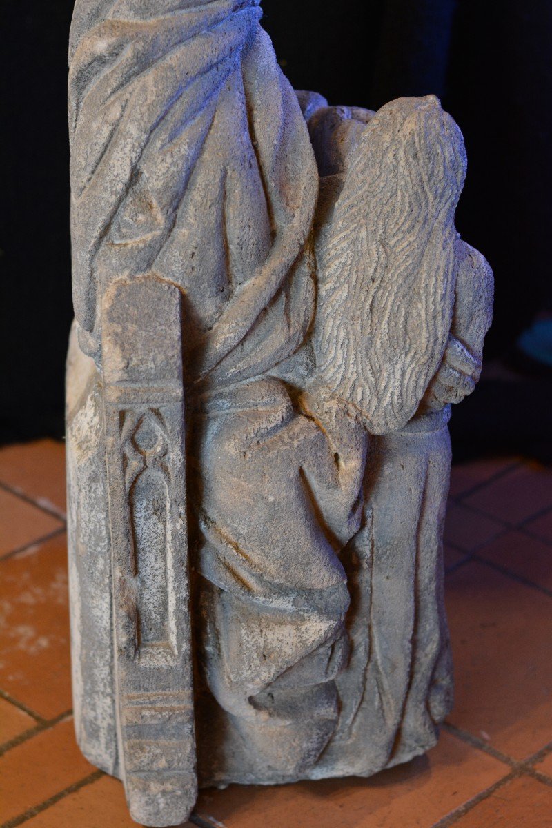 Saint Anne Educator In Stone 16th Century-photo-5
