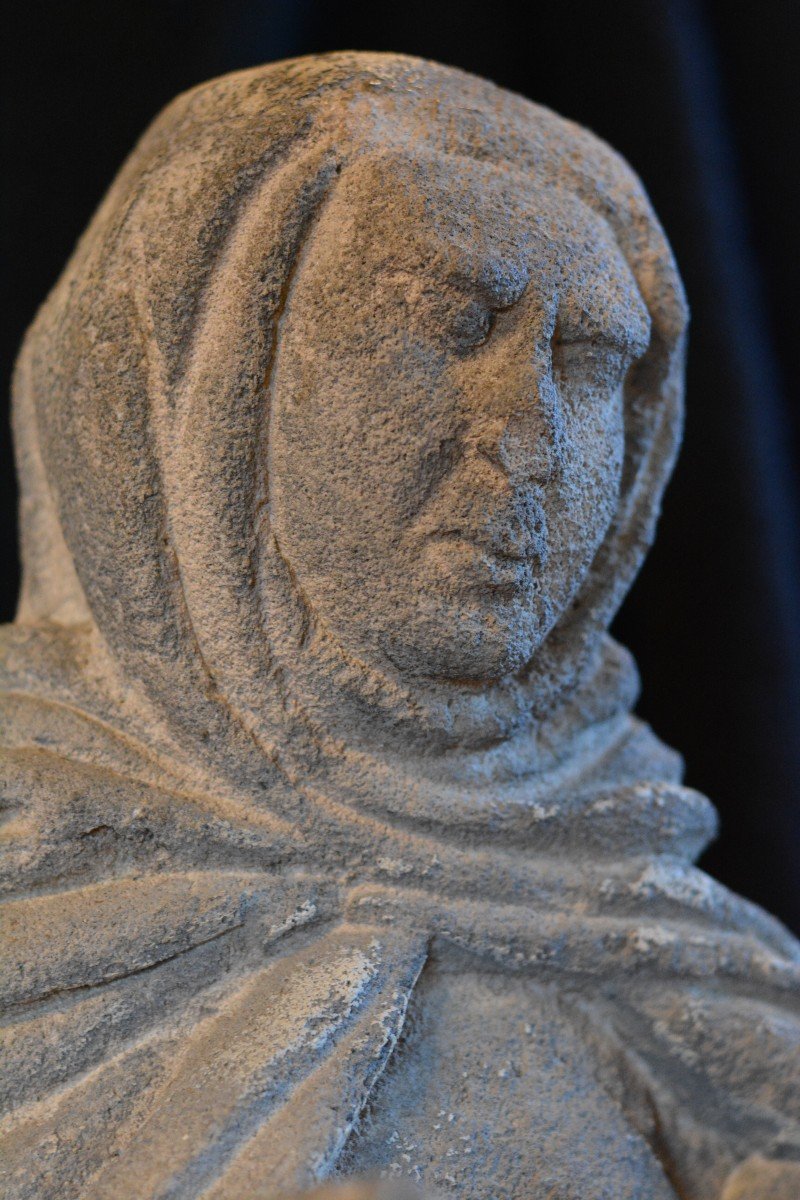 Saint Anne Educator In Stone 16th Century-photo-7