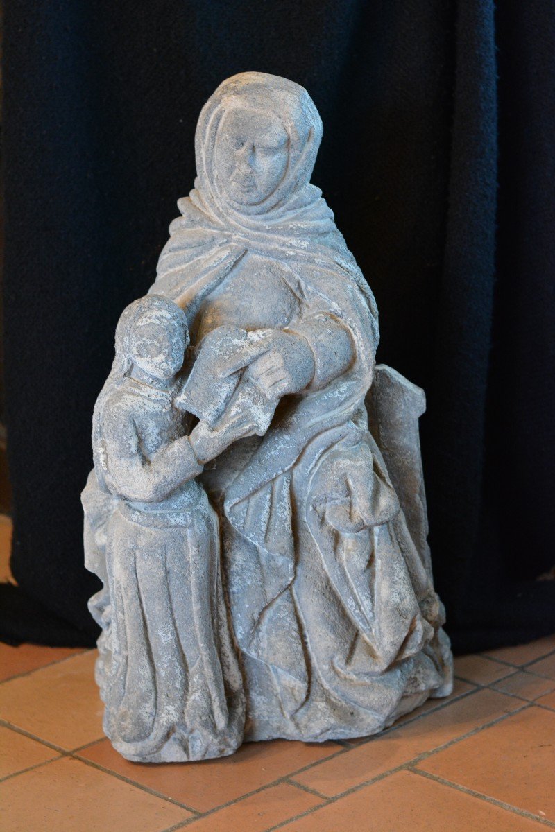 Saint Anne Educator In Stone 16th Century