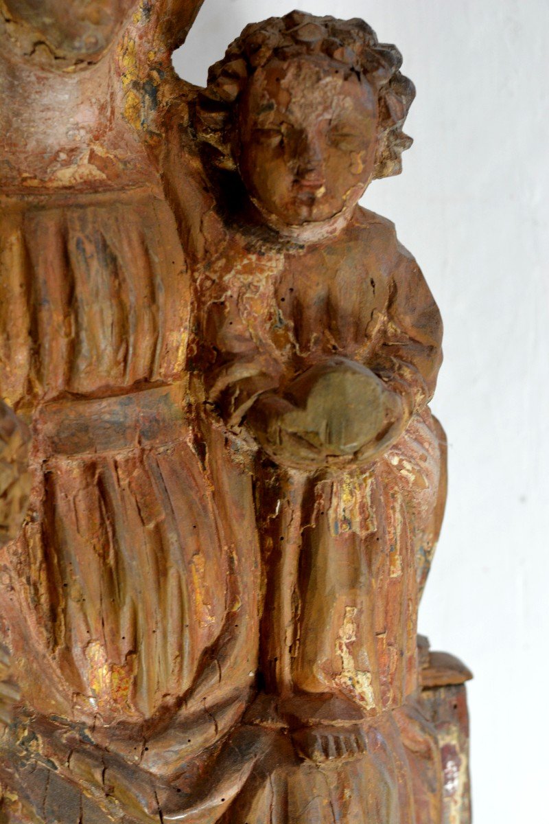 Vierge à l'Enfant  XIVème Siècle-photo-3