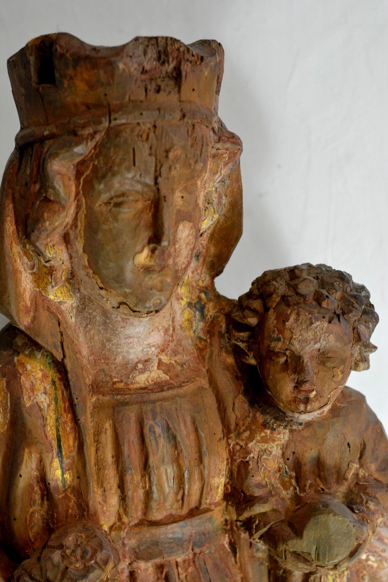 Vierge à l'Enfant  XIVème Siècle-photo-4