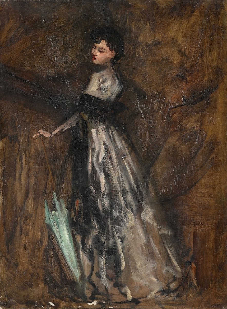 Mademoiselle Polaire Antonio De La Gandara (1861-1917) Circa 1903 Oil On Canvas