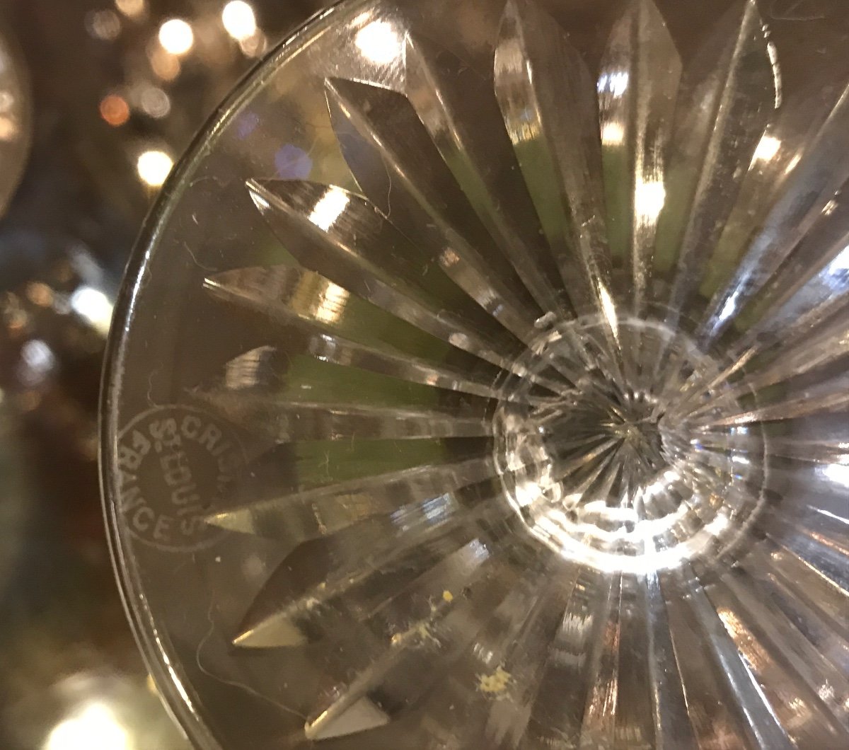 Saint Louis suite de 10 verres à eau en cristal, tous estampillés -photo-4