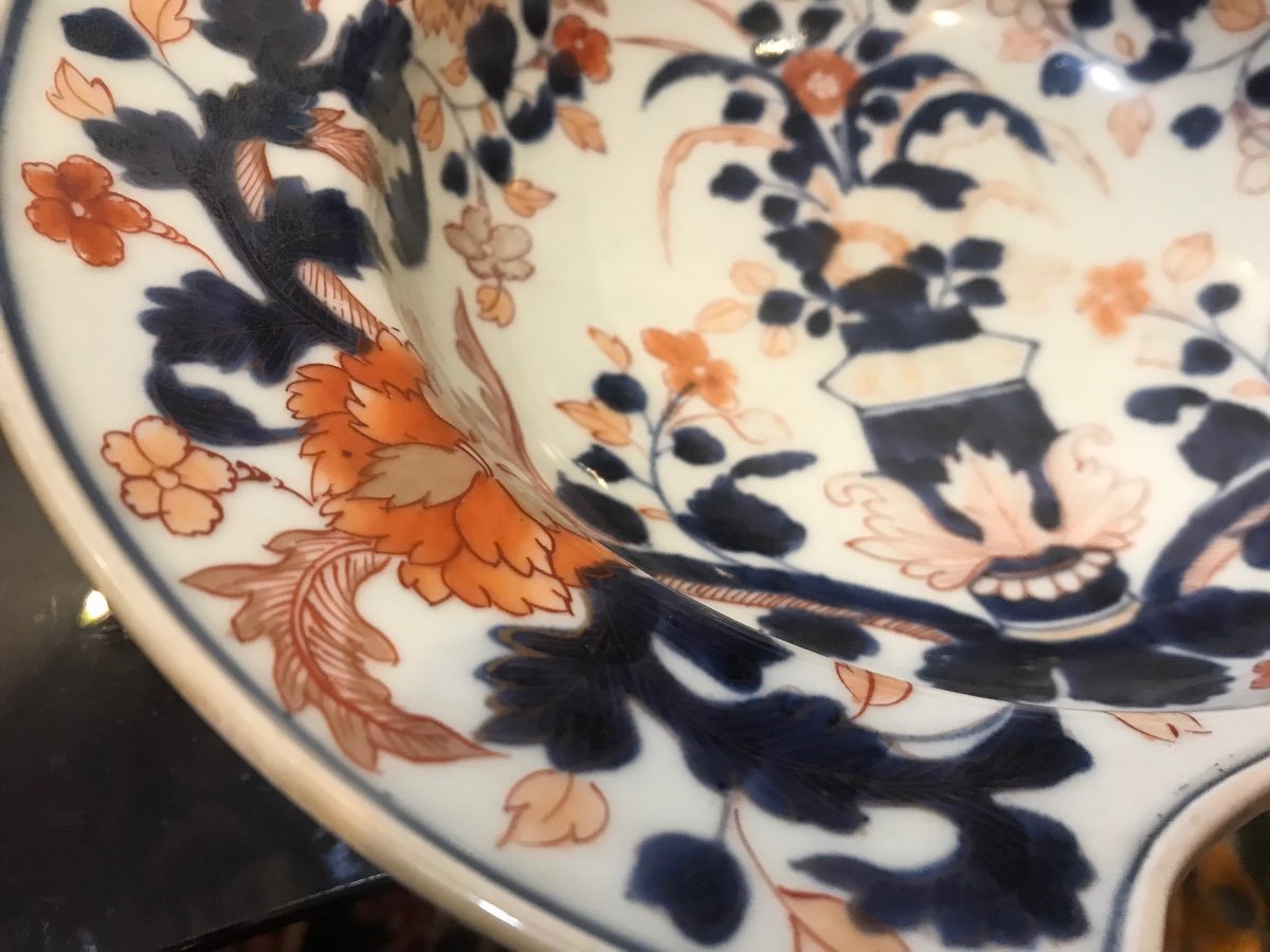  18th Century Porcelain Barber's Dish, Imari Decoration, Edo Period (1603-1868)-photo-2