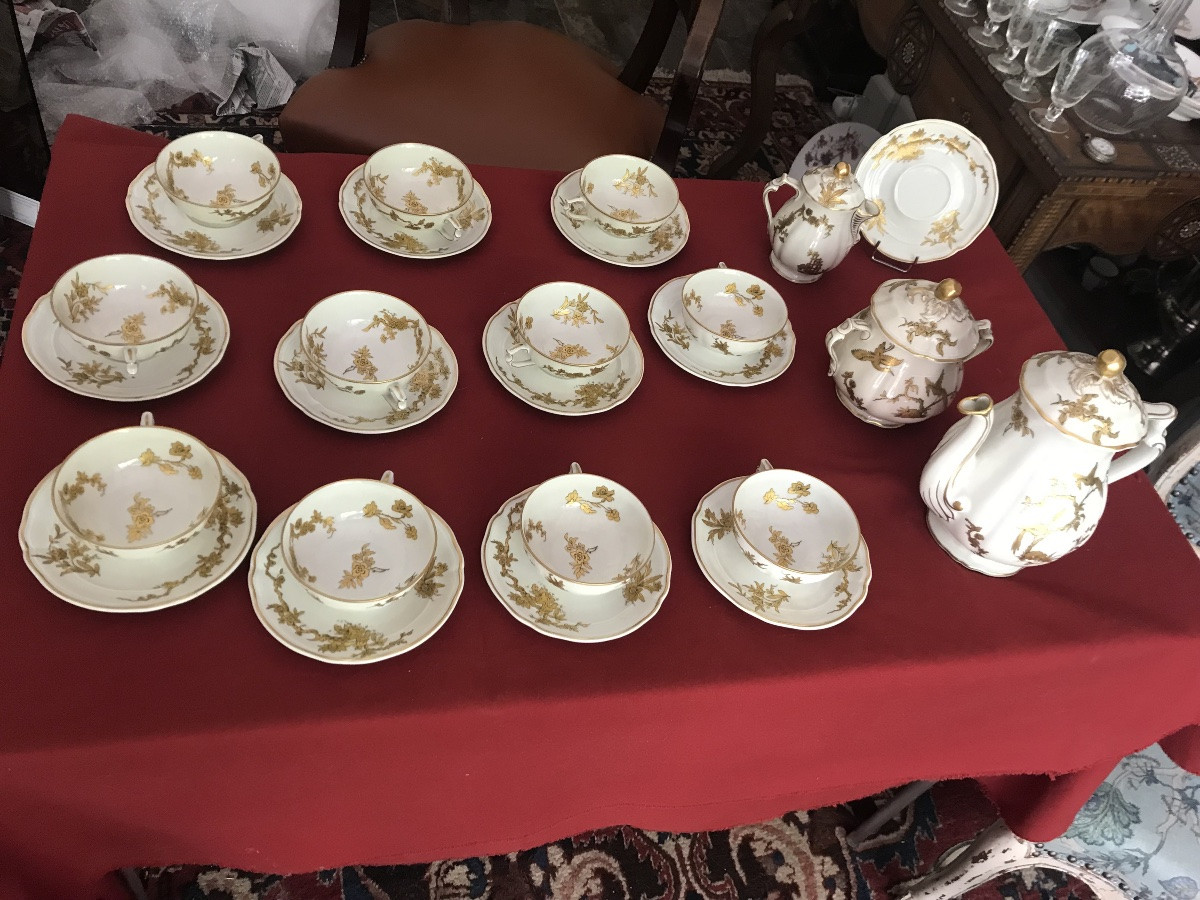 Bernardeau 14-piece Queen Elisabeth Porcelain Tea Set-photo-2