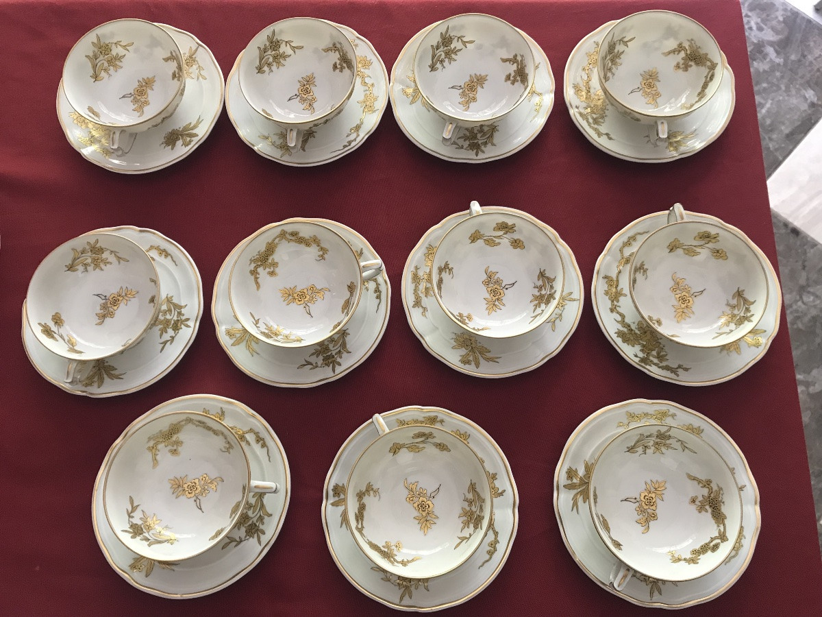 Bernardeau 14-piece Queen Elisabeth Porcelain Tea Set-photo-3