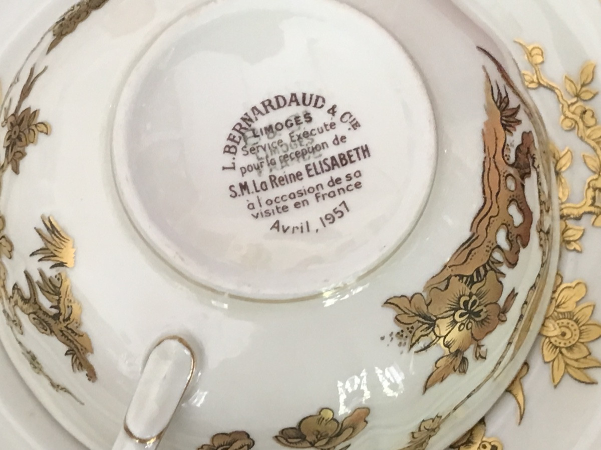 Bernardeau 14-piece Queen Elisabeth Porcelain Tea Set-photo-3