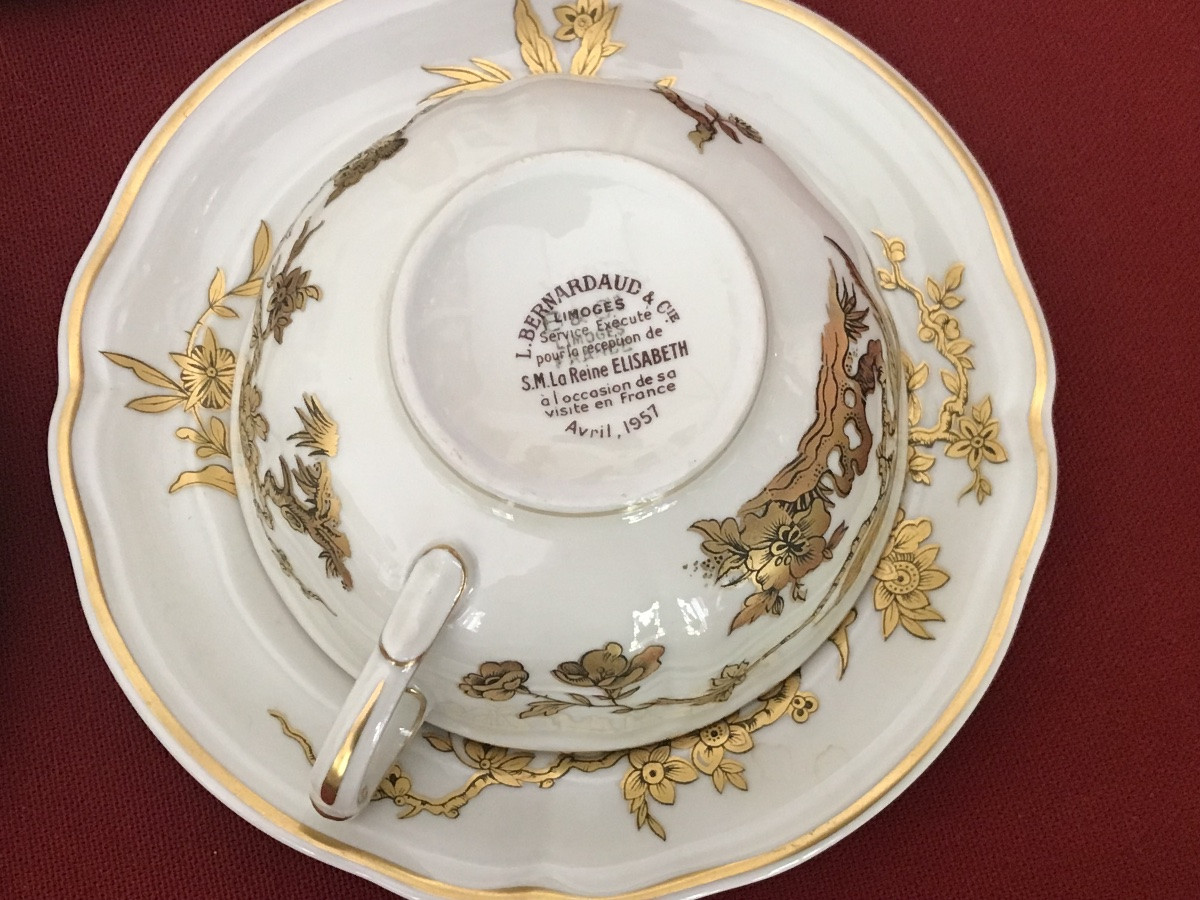 Bernardeau 14-piece Queen Elisabeth Porcelain Tea Set-photo-4