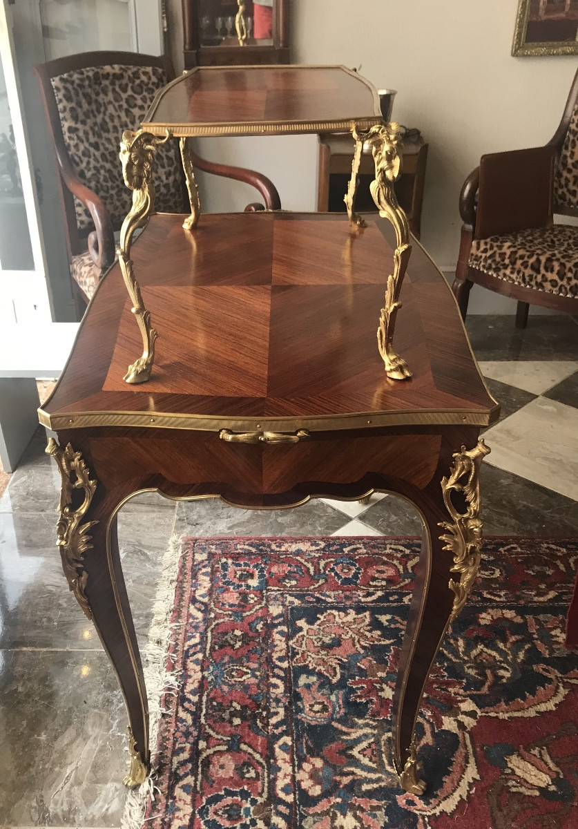 Tea Table Stamped à Bastet, Active In Lyon From 1864 To 1935-photo-2