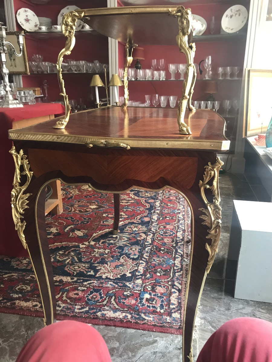 Tea Table Stamped à Bastet, Active In Lyon From 1864 To 1935-photo-4