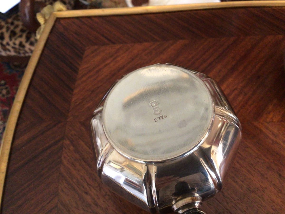 Gallia 3-piece Silver-plated Coffee Set (selfish) With Hallmarks -photo-1