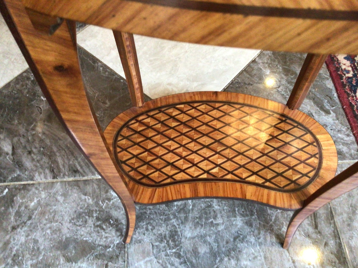 Table de salon en marqueterie fin XIX eme-photo-6