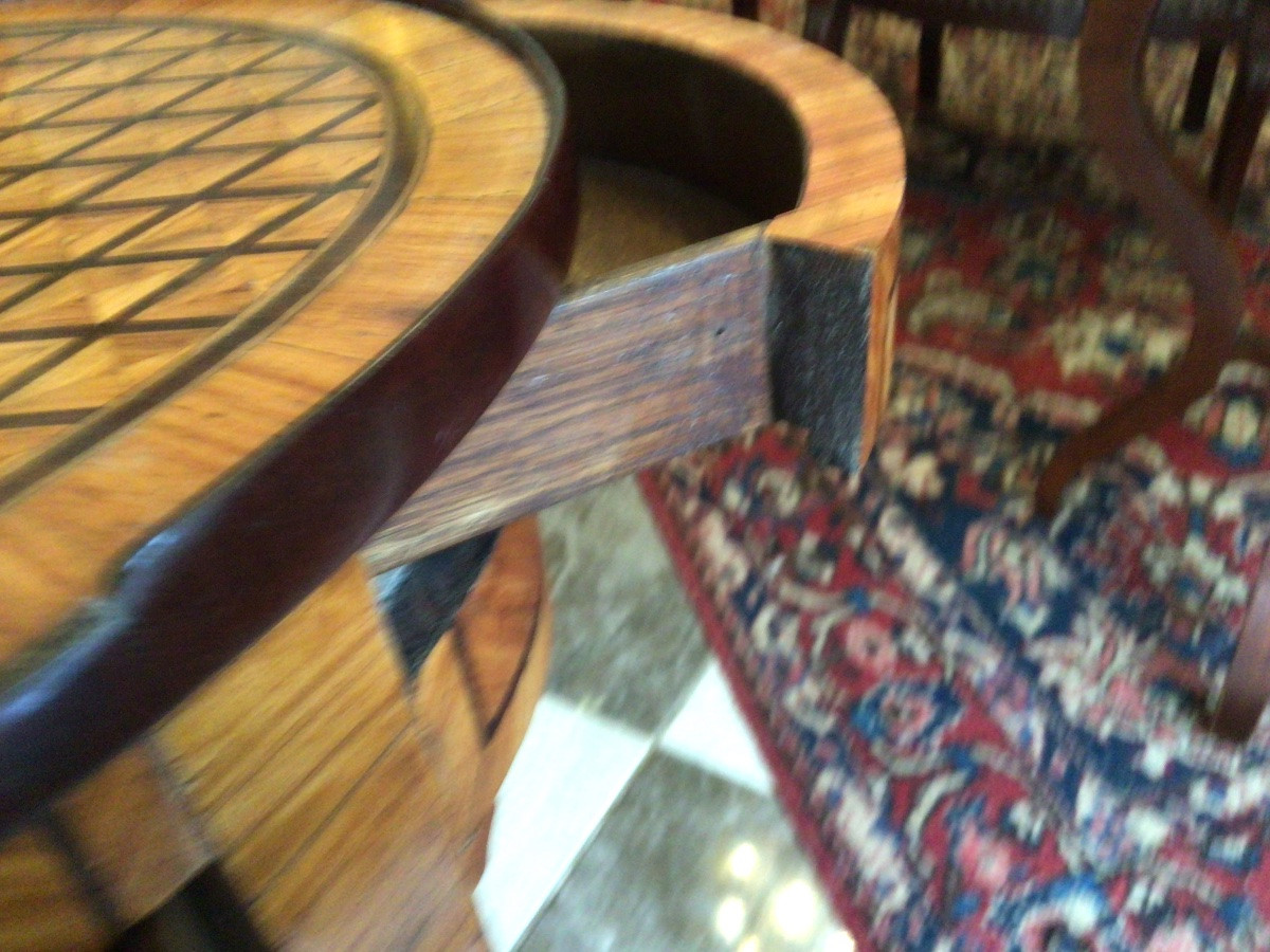 Table de salon en marqueterie fin XIX eme-photo-7