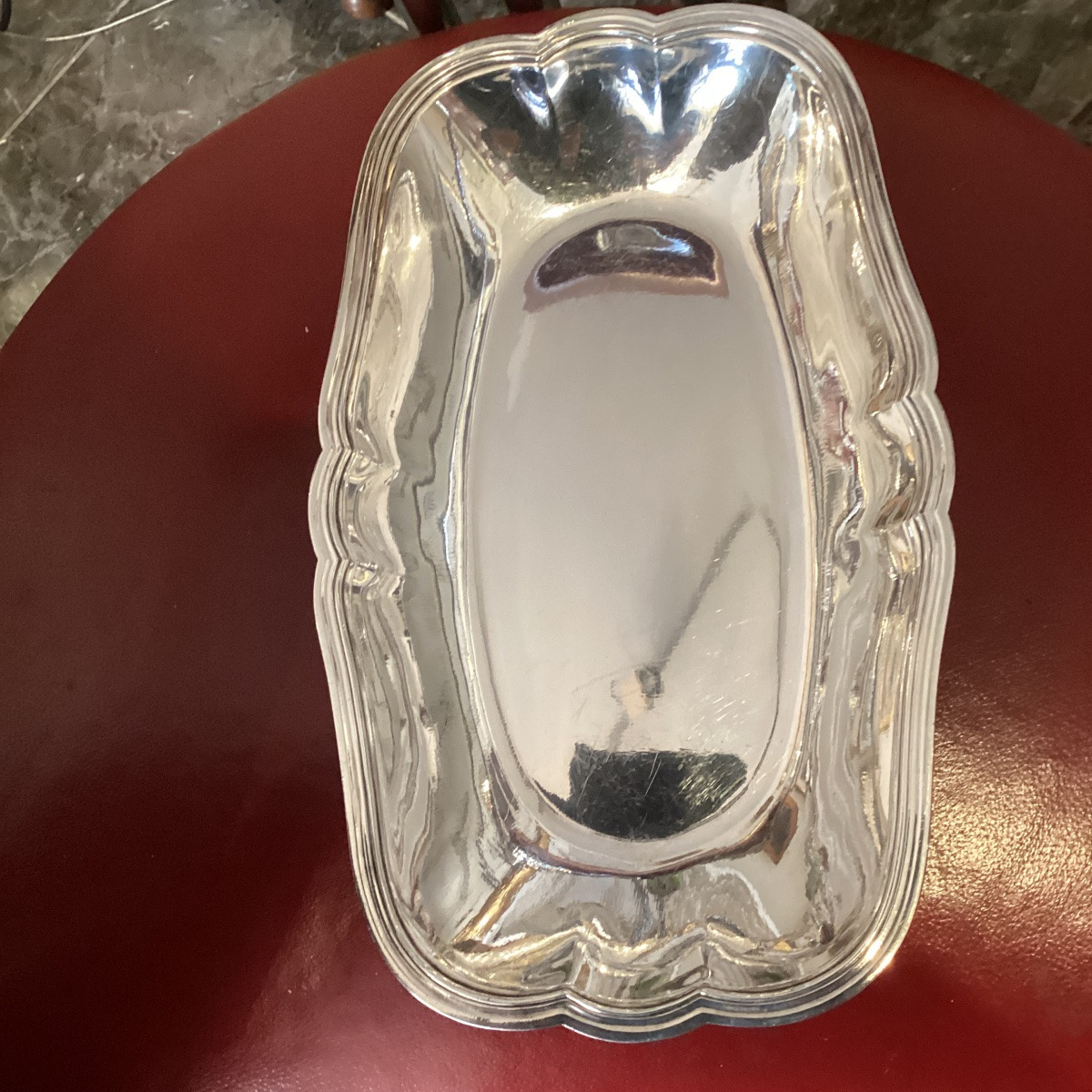 Christofle Basket In Silver Metal Stamped-photo-6