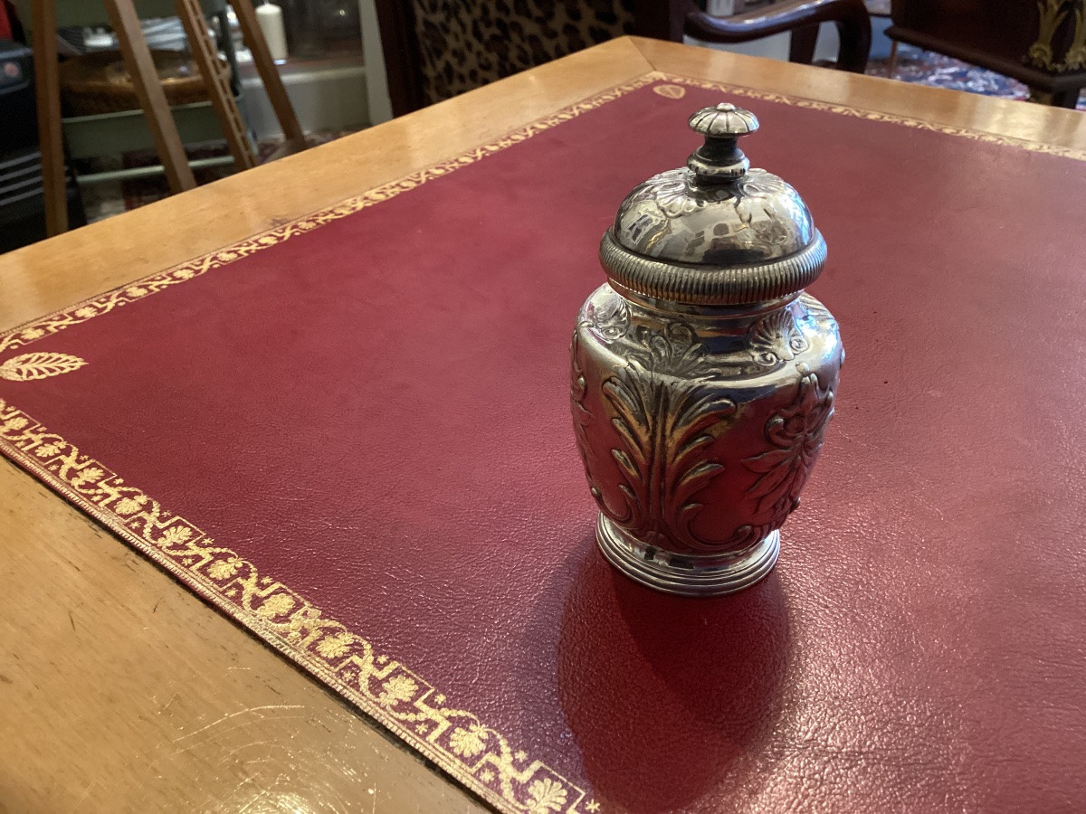 Christofle Pepper Mill From The Hotel Ritz (same Origin As The Salt Cellars), Unsigned-photo-7