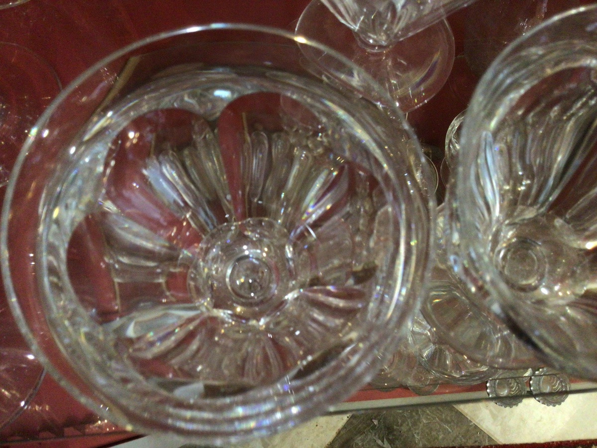 Baccarat 12 verre à eau du service Harcourt Talleyrand  tous estampillés -photo-3